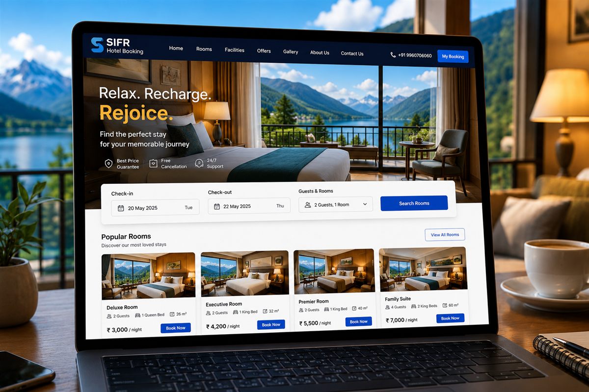 Hotel room booking software for managing reservations and guests